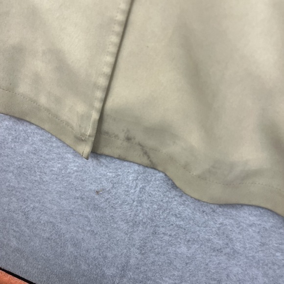 Burberry Women Trench Coat Waxed Beige Size L 24x36 Nova Check Rain Polyurlthane - Picture 8 of 16